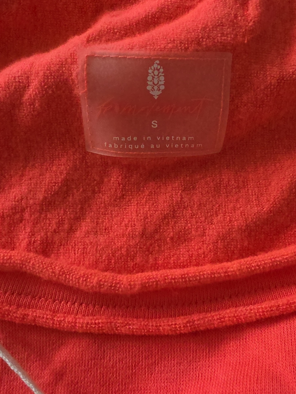Free People Red Crew Neck Sweater